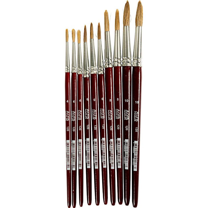 Creativ company aquarel penselen, 10st.