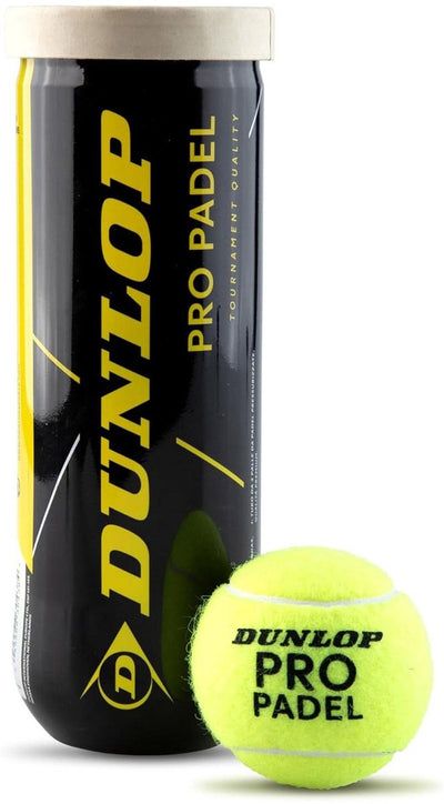 Dunlop - pro padel 3pet - unisex -padelballen - geel