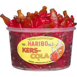 Haribo cherry cola - snoep in kers en colasmaak - 150 stuks silo