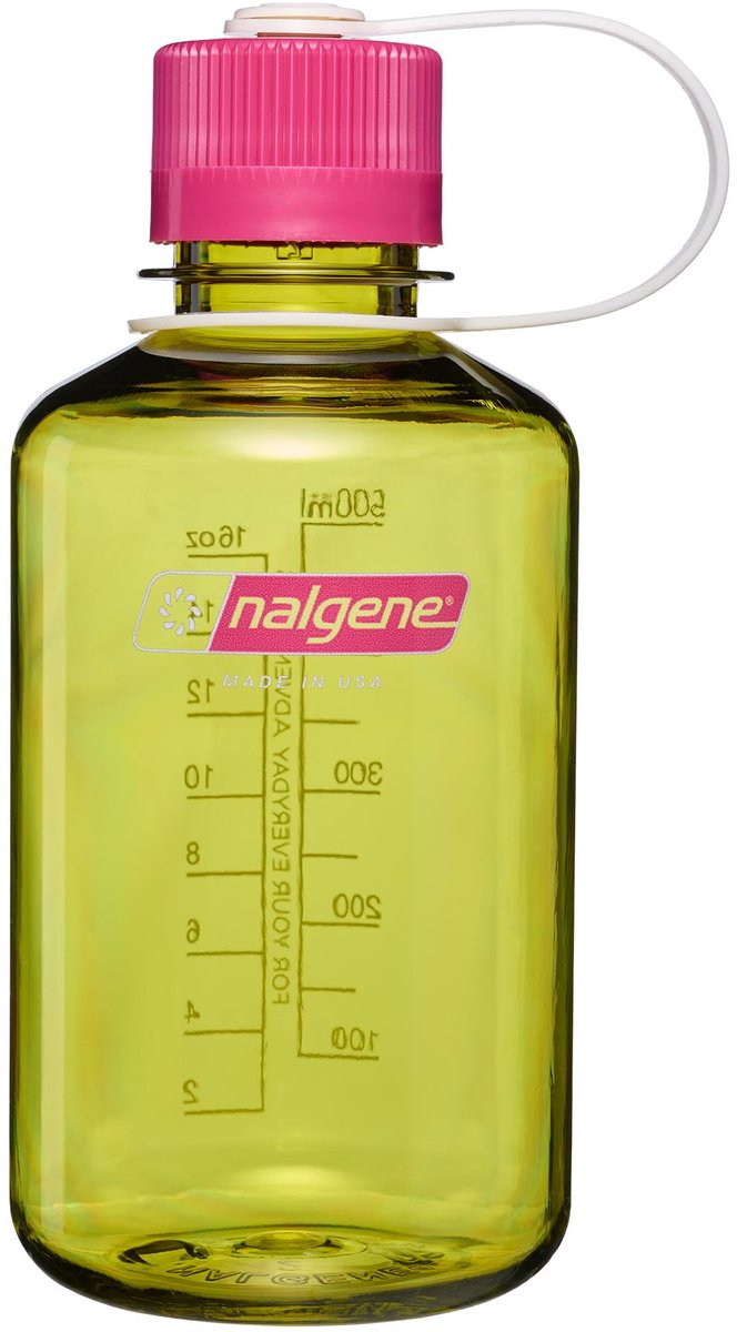 Nalgene - narrow-mouth bottle - drinkfles - waterfles - 500ml - endive w fuchsia purple sustain nieuw!