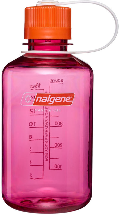 Nalgene - narrow-mouth bottle - drinkfles - waterfles - 500ml - fuchsia purple w flame sustain nieuw!