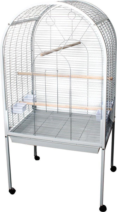 Flamingo papegaaienkooi polly - wit - 77,5 x 60 x 155,5 cm