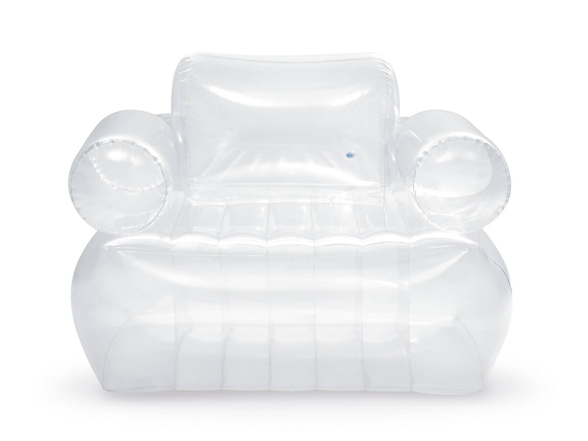 Intex Opblaasbare fauteuil transparant