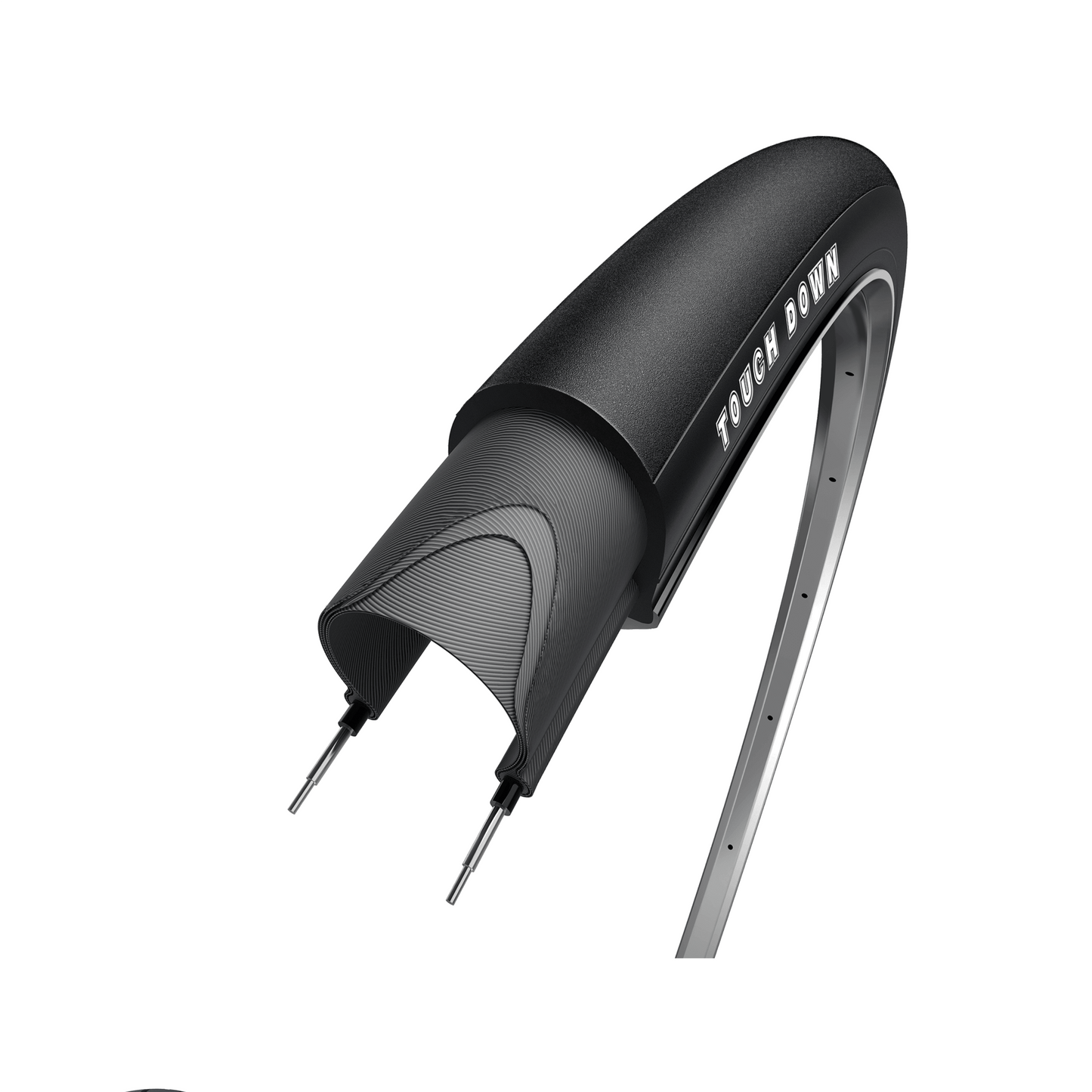 Obor touch down, zwart zonder reflectie, 28x0.9, etrto 23-622, 60 tpi