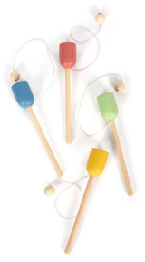Small foot - houten vang de bal set, set van 4 - afbeelding 1