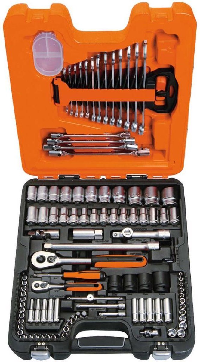 Bahco dopsleutelset 1 4 en 1 2 108-delig s108