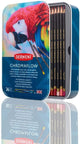 Derwent chromaflow kleurpotloden - assortiment in blik - 3.5mm - 36 stuks