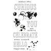 Sizzix • clear stamps set hello you sentiments 13pcs
