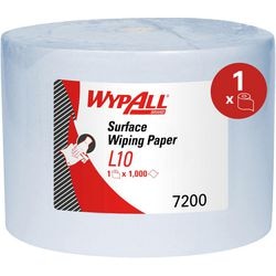 Schoonmaakdoekjes wypall l10 blauw 300 mm x 300 mm x 300 mm
