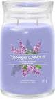Yankee candle - lilac blossoms large jar geurkaars - 90 branduren - twee lonten