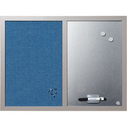 Combinatiebord bi-office mx04429608 blauw zilver