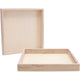 Creativ company houten frame met rand 24,5x24,5x3cm, 10st.