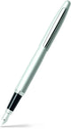 Sheaffer vulpen - vfm - zwart en zilver met chroom - penpunt f - schrijfkleur zwart - sf-e0940043