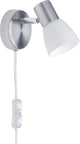 Brilliant luca - wandlamp - 1xe14 18w - mat chroom chroom