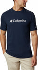 Columbia csc basic logo short sleeve - collegiate navy - heren - maat m