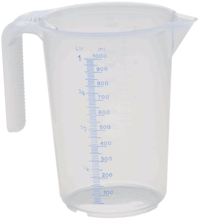 Südpfalzwerkstatt messbecher measuring cup 2 scales 1l transparent, stackable