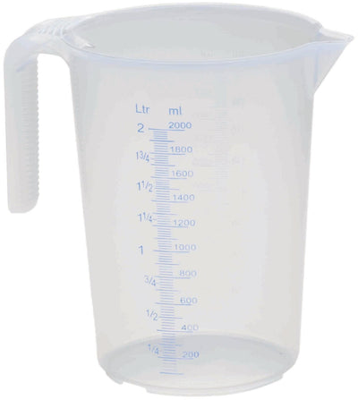 Südpfalzwerkstatt messbecher measuring cup 2 scales 2l transparent, stackable