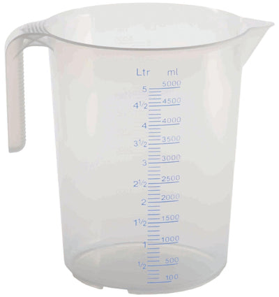 Südpfalzwerkstatt messbecher measuring cup 2 scales 5l transparent, stackable