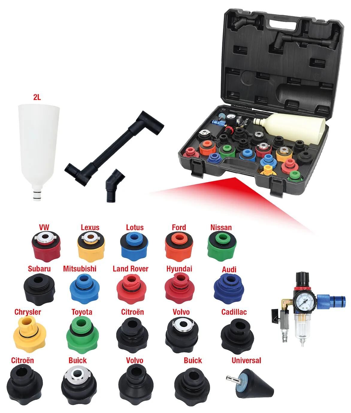 Ks tools vultrechter master master oil filling funnel 24-piece,turning anglea