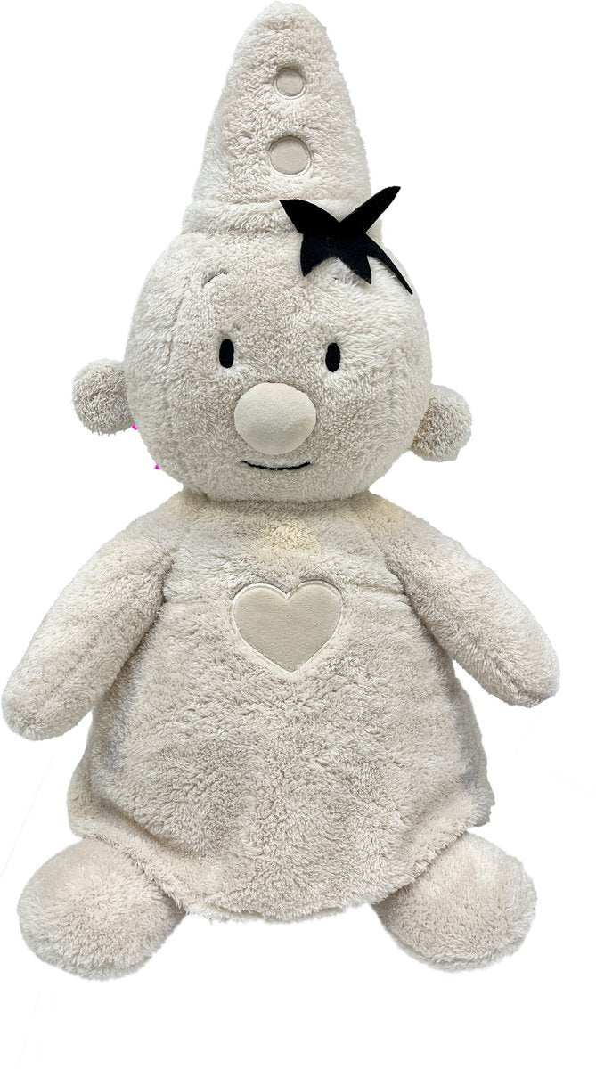 Bumba knuffel - fluffy pluche - 35cm beige