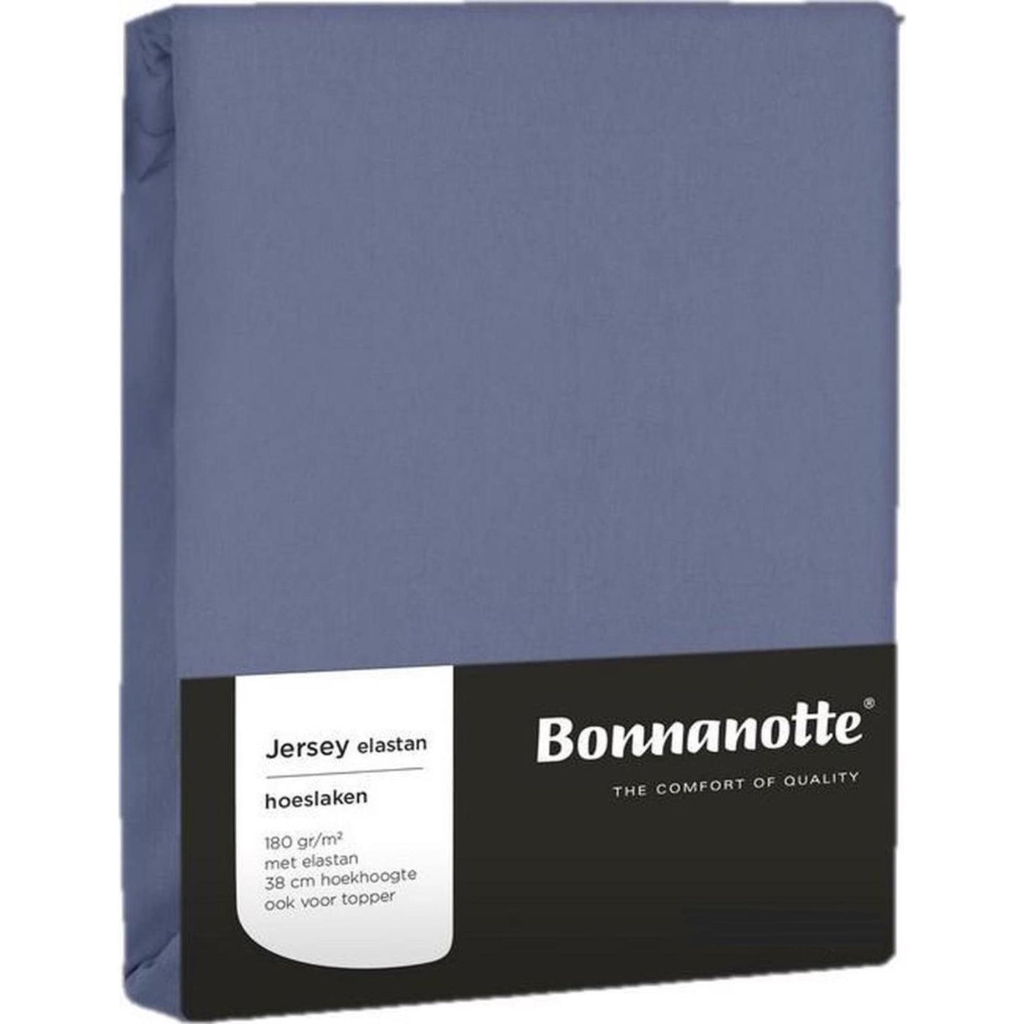 Bonnanotte hoeslaken jersey denim 90x200cm