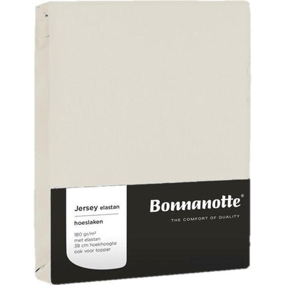 Bonnanotte hoeslaken jersey off white 90x200cm