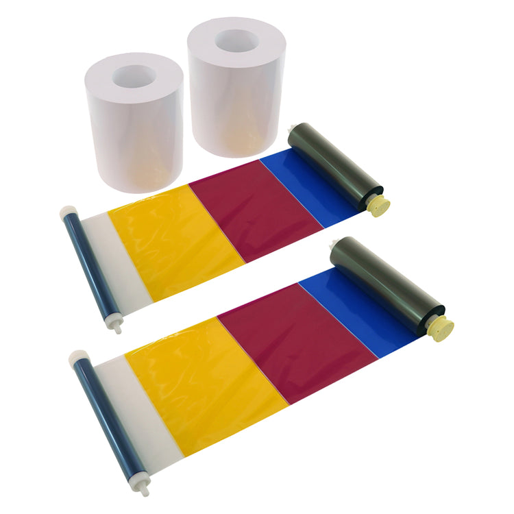 DNP Papier 2 Rol � 400 St. 10x15 Geperforeerd op 10x10 cm voor DS620