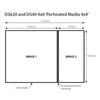 DNP Papier 2 Rol � 400 St. 10x15 Geperforeerd op 10x10 cm voor DS620