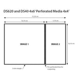 DNP Papier 2 Rol � 400 St. 10x15 Geperforeerd op 10x10 cm voor DS620 - afbeelding 4