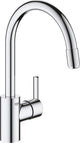 Grohe quickfix feel 1-gats keukenkraan met uittrekbare mousseur chroom