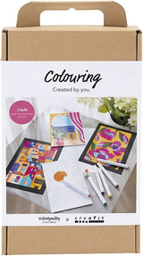 Creativ company hobbyset kleuren schilderen volgens cijfers markeerstiften - afbeelding 1