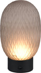 Trio facette - tafellamp - rookkleur - incl. 1x smd 1,5 w - 4-stappen touch - usb-aansluiting - oplaadbaar - snoerloos