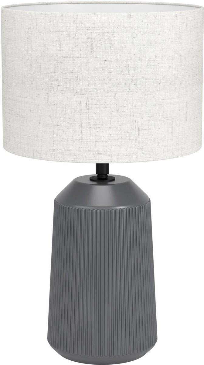 Eglo capalbio tafellamp - e27 - 41 cm - grijs zandkleur - keramiek