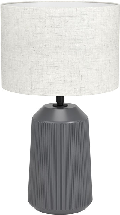Eglo capalbio tafellamp - e27 - 41 cm - grijs zandkleur - keramiek