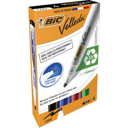 Whiteboard marker bic 1701 velleda kunststofhouder breed 1-5mm assorti rond
