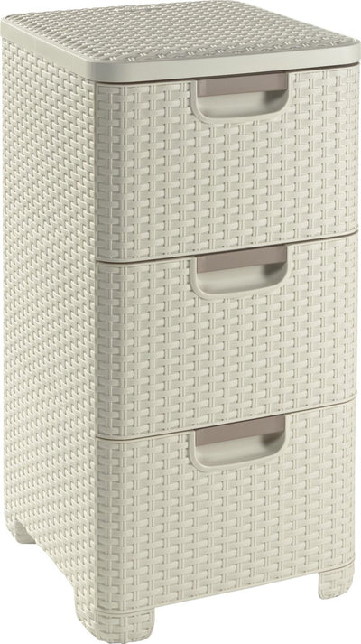 Curver style ladesysteem - 3x 14l - vintage wit