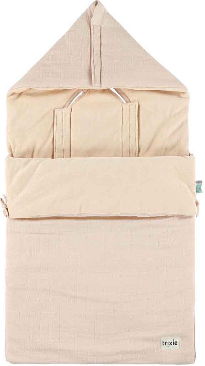 Trixie voetenzak baby - bliss blossom roze autostoel kinderwagen.