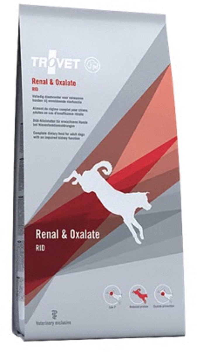 Trovet rid renal oxalate dog - hondendieetvoer - gevogelte 12.5 kg