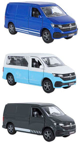Kids globe vw transporter die cast pb 3ass 13,5cm - afbeelding 1
