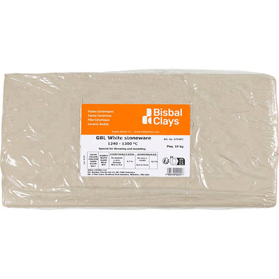 Creativ company witbakkende stoneware klei, 10kg