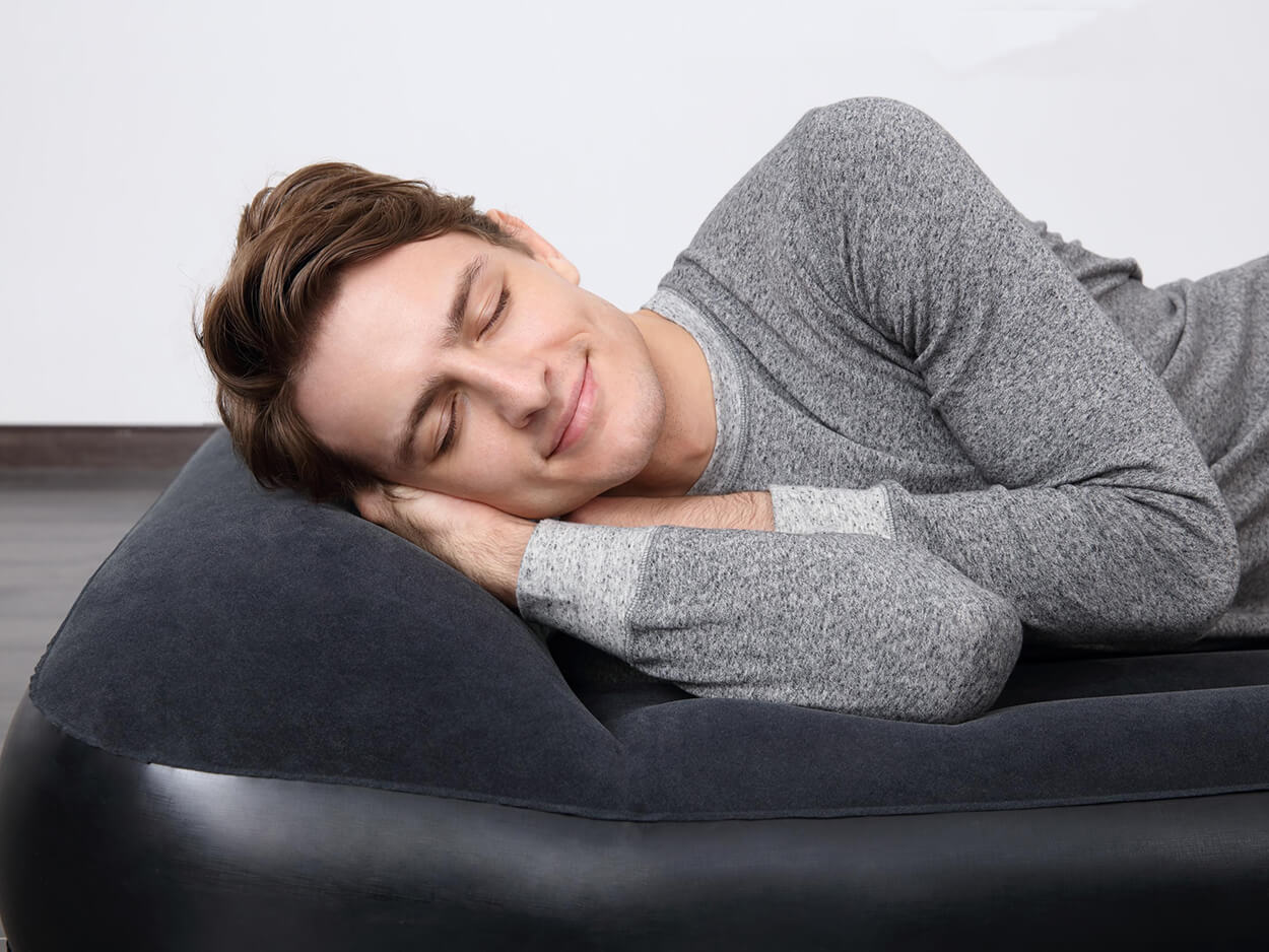 luchtbed tritech 30 cm full AC 191 cm zwart