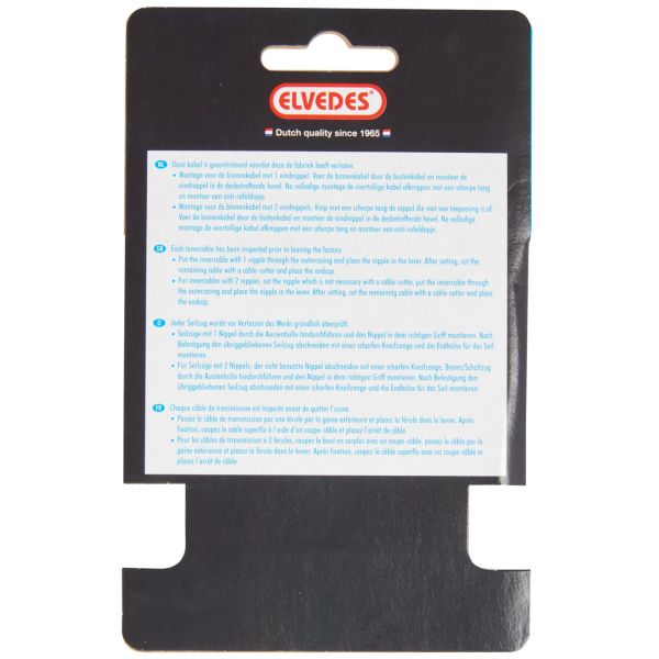 Versnellings binnenkabel rvs 2 nippels 3 meter 6451 72rvs 3m