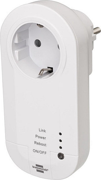 Brennenstuhl â®connect smart plug met 433 mhz zender wa 3600 lrf01 433 (slimme stekker 2.4 ghz compatibel met alexa, google assistant en zelflerende â® 433 mhz apparaten )