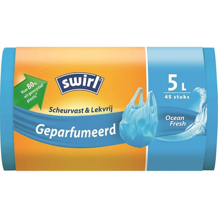 Swirl vuilniszakken met ocean 5 liter 45 stuks