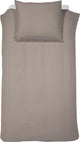 Cinderella morning dekbedovertrek - 1 persoons - 100% zacht flanel-katoen - 140x200 220 cm - taupe + 1 kussensloop 60x70