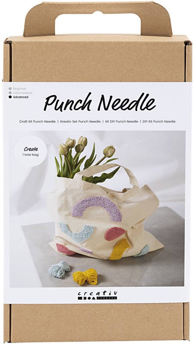 Creativ company http: www.cchobby.nl hobbyset-punch-needle-draagtas-pastelkleuren-1-doos