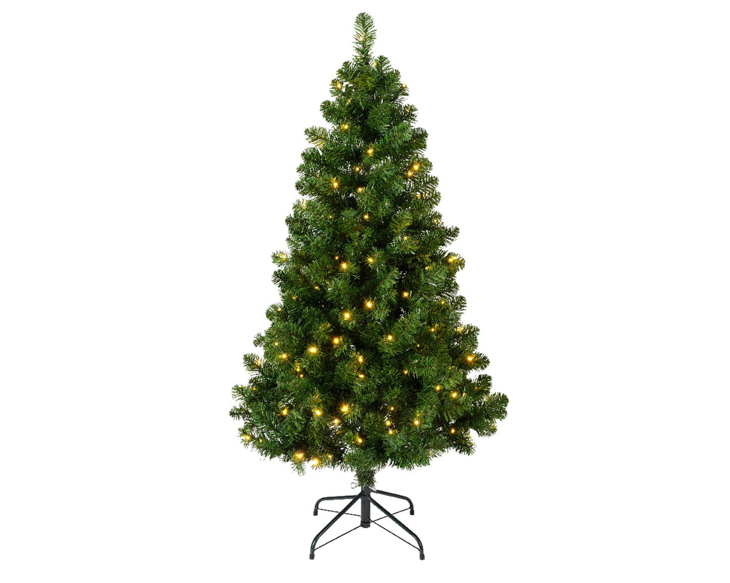 Everlands kunstkerstboom imperial pine 180cm hoog verlicht met 260 geintegreerde warmwitte led lampjes