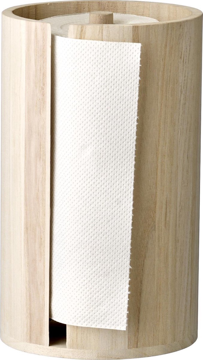 Bloomingville celian keukenrolhouder in naturel hout