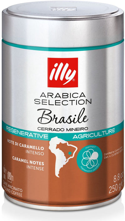 Illy – gemalen koffie cerrado mineiro – 6 x 250g