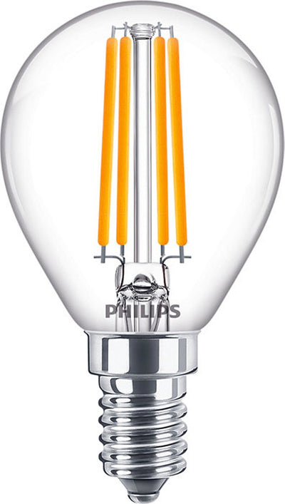 Philips led philips corepro led lustre e14 kogel filament helder 6.5w 806lm - 827 zeer warm wit | vervangt 60w